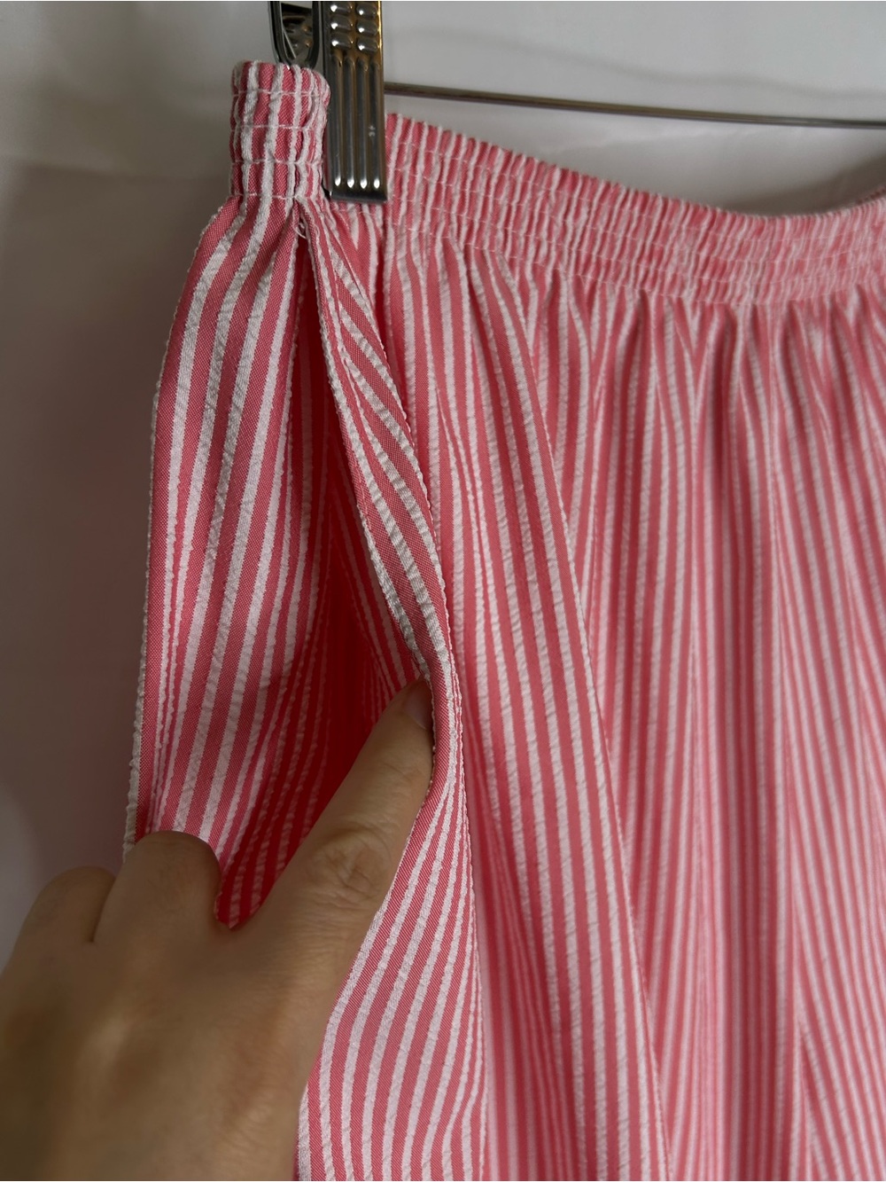 Alfred Dunner Women’s Red White Striped Pull-On Pants Size 18W Made in USA - Picture 4 of 11